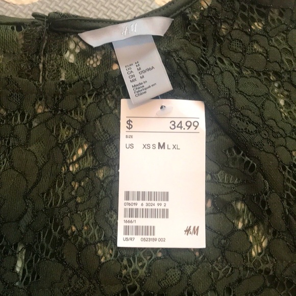 NWT Green Lace Top - Picture 8 of 8